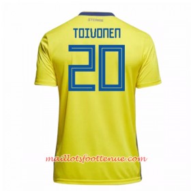 Maillot/Tenue Suède Toivonen 20 Domicile Coupe du monde 2018